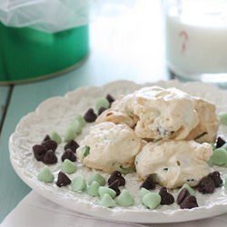 Dark Chocolate Mint Chip Clouds