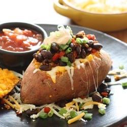 Loaded Baked Sweet Potato