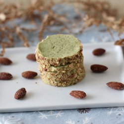 Smoked Almond Matcha Tea Cookies