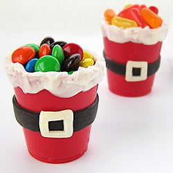 Edible Santa Suit Candy Cups
