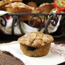 Blueberry Gingerbread Muffins