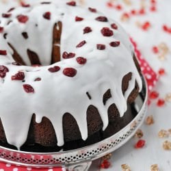 Lime Cranberry Pound Cake