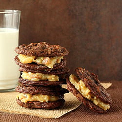German Chocolate Sandwich Cookies