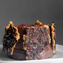 Vertical Swiss Roll Cake
