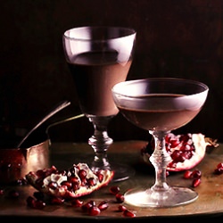 Choc. Panna Cotta w/ Port Wine