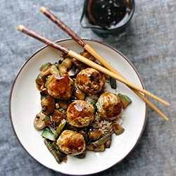 Asian Inspired Turkey Meatballs