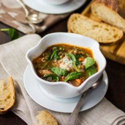Lentil Spinach Soup