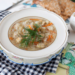 Soup with Turkey Meatballs