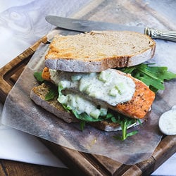 Salmon & Tzatziki Sandwich