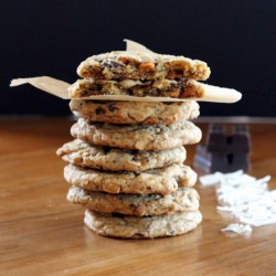 Caramel Coconut Chocolate Cookies