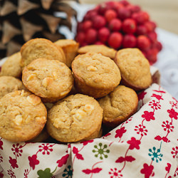 White Chococolate Graham Muffins