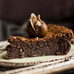 Chestnut and Chocolate Truffle Cake
