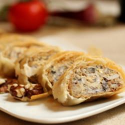 Mushroom Cheese Strudel