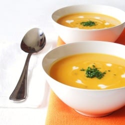 Sweet Potatoes and Garlic Soup