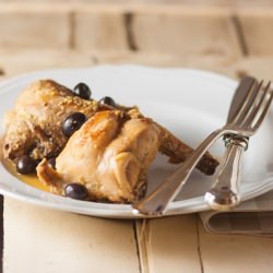 Rabbit with Mustard and Olives