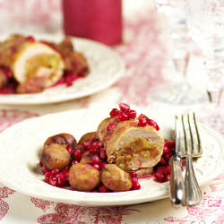 Turkey Rolls with Chestnut