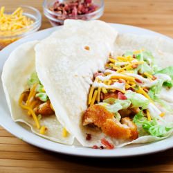 Buffalo Ranch Chicken Tacos