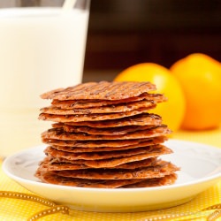 Orange Chocolate Lace Cookies