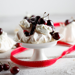 Festive Pavlovas with Berries