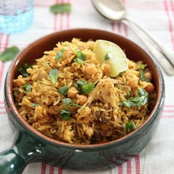 Turkey and Chickpea Pilaf