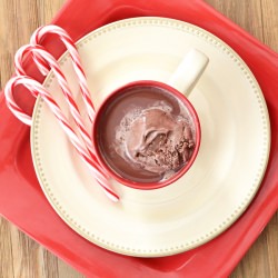 Peppermint Hot Chocolate Float