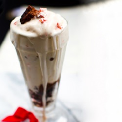 Peppermint Stick Brownie Shake