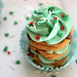 Christmas Trees Cookie Stacks