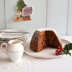 Date & Apricot Christmas Pudding