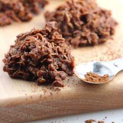 No Bake Chocolate Haystack Cookies