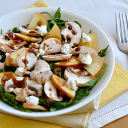 Mushroom, Apple & Goat Cheese Salad