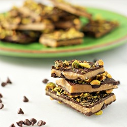 Dark Chocolate Pistachio Toffee