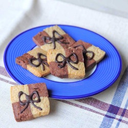 Peanut Butter and Mocha Checkerboard