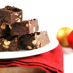 Cranberry Hazelnut Fudge