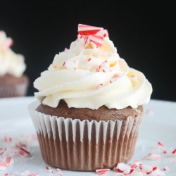 Chocolate Cupcakes with Peppermint