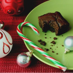 Candy Cane Black Bean Brownies (gf)