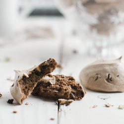 Mint Mocha Meringues