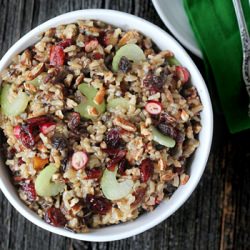 Cran-Apricot-Pecan Wild Rice Pilaf