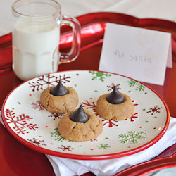 Flourless Peanut Butter Kiss Cookie