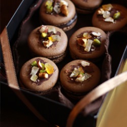 Spiced Chocolate Macarons