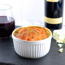 Sweet Potato and Blue Cheese Gratin