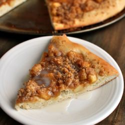 Apple Streusel Dessert Pizza