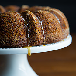 Applesauce Ginger Cake with Maple