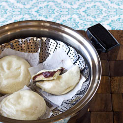 Red Bean Paste Steamed Buns