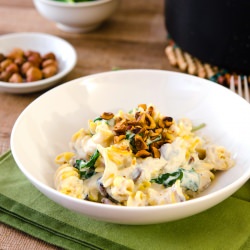 Creamy Garlic Sauce over Pasta