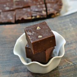 Salted Nutella Fudge