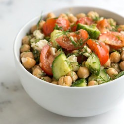 Fresh Chickpea Salad
