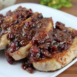 Cranberry Glazed Pork Chops