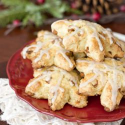 Eggnog Cinnamon Chip Scones