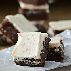 Peppermint Bark Brownies