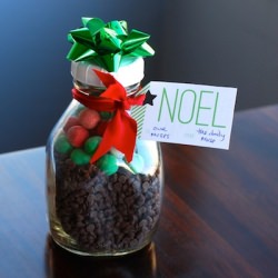 DIY Christmas Bark in a Jar